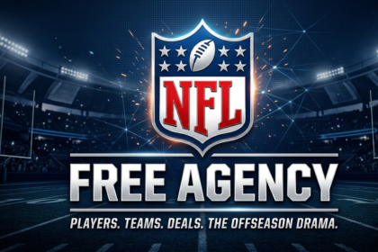 AI generated image of the NFL shield, with an inscription "NFL Agency"