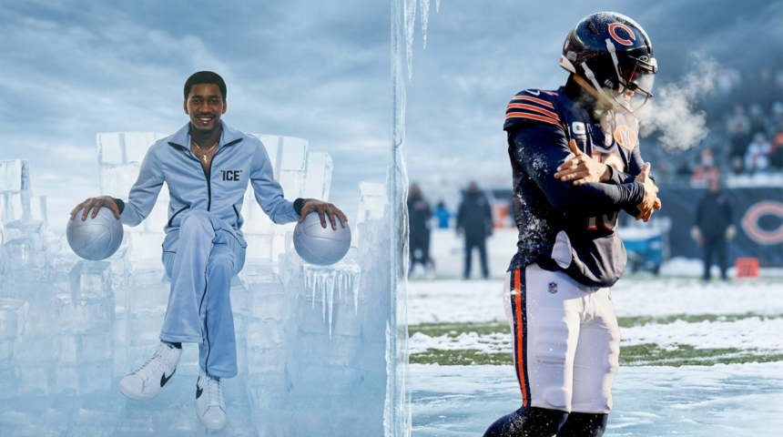 George Gervin and Caleb Williams fighting for trademark of Iceman