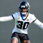 Montaric Brown in training with the Jacksonville Jaguars