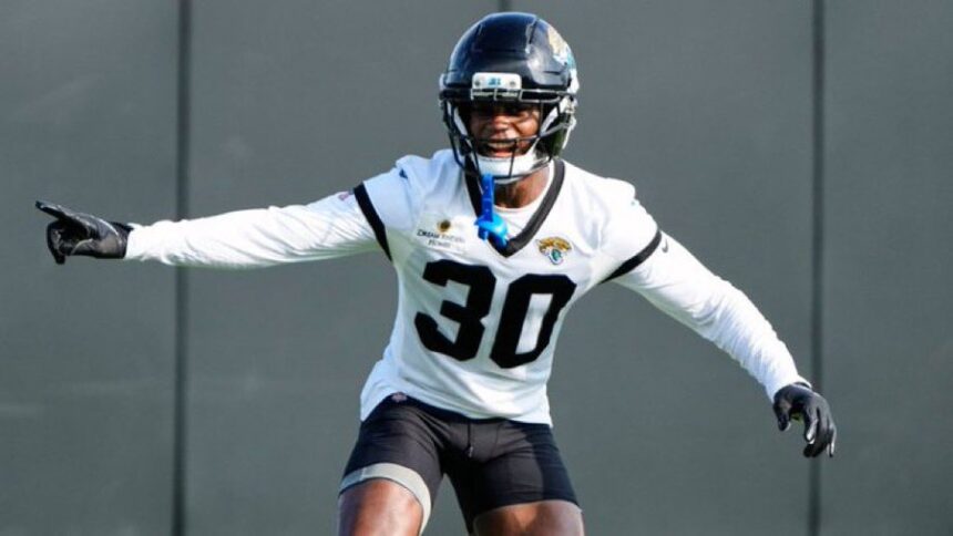 Montaric Brown in training with the Jacksonville Jaguars