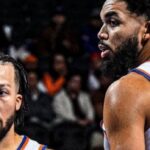 Jalen Brunson and Karl Anthony Towns for the Knicks