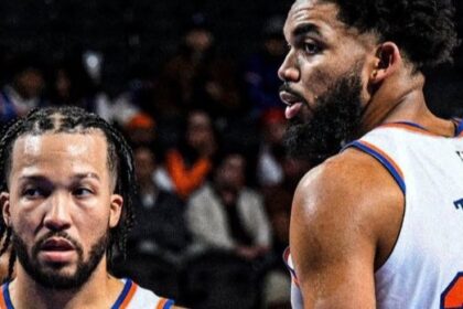 Jalen Brunson and Karl Anthony Towns for the Knicks