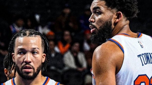 Jalen Brunson and Karl Anthony Towns for the Knicks