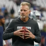 Dallas Cowboys defensive coordinator Matt Eberflus on the field during pregame at AT&T Stadium.