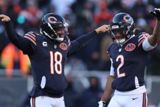 Caleb Williams bid a sweet farewell to DJ Moore after the Bears traded him to the Bills.