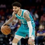 Lamelo ball with Charlotte Hornets