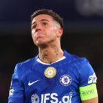 Enzo Fernandez in Chelsea colour
