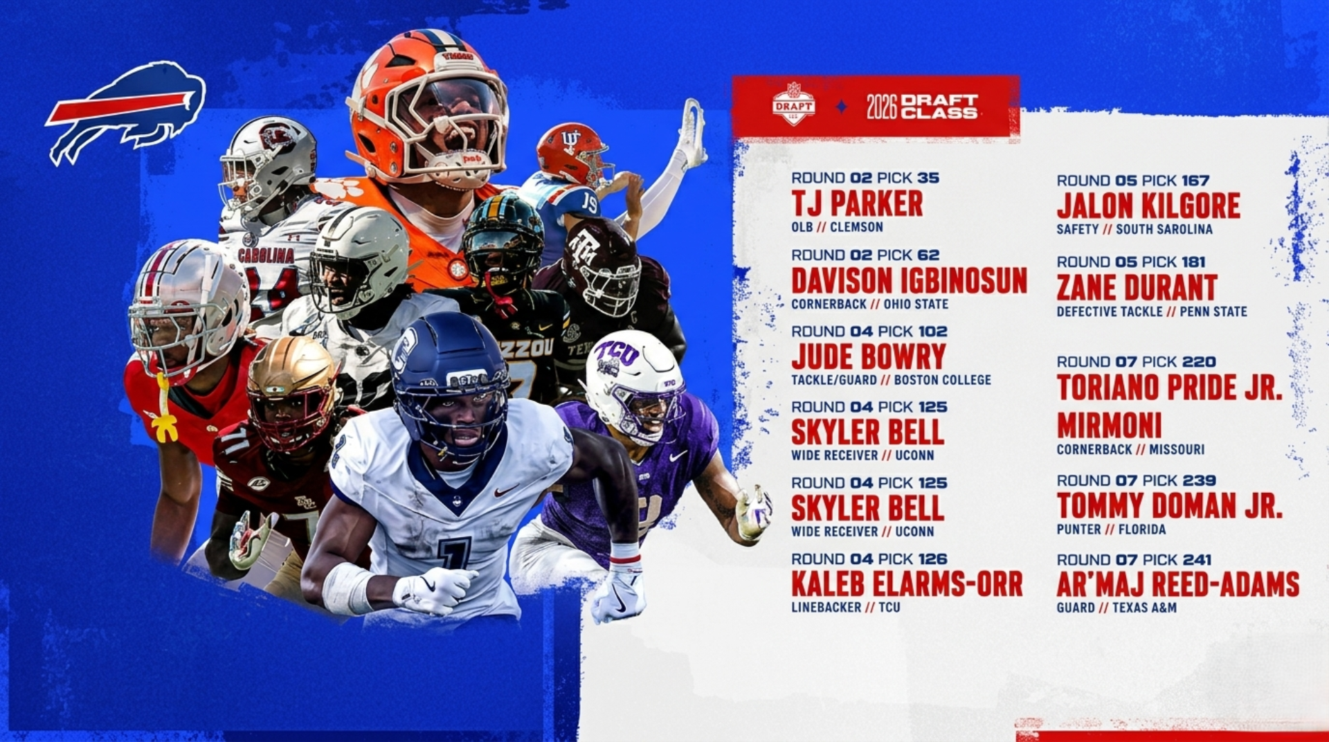Buffalo Bills during the NFL Draft 2026