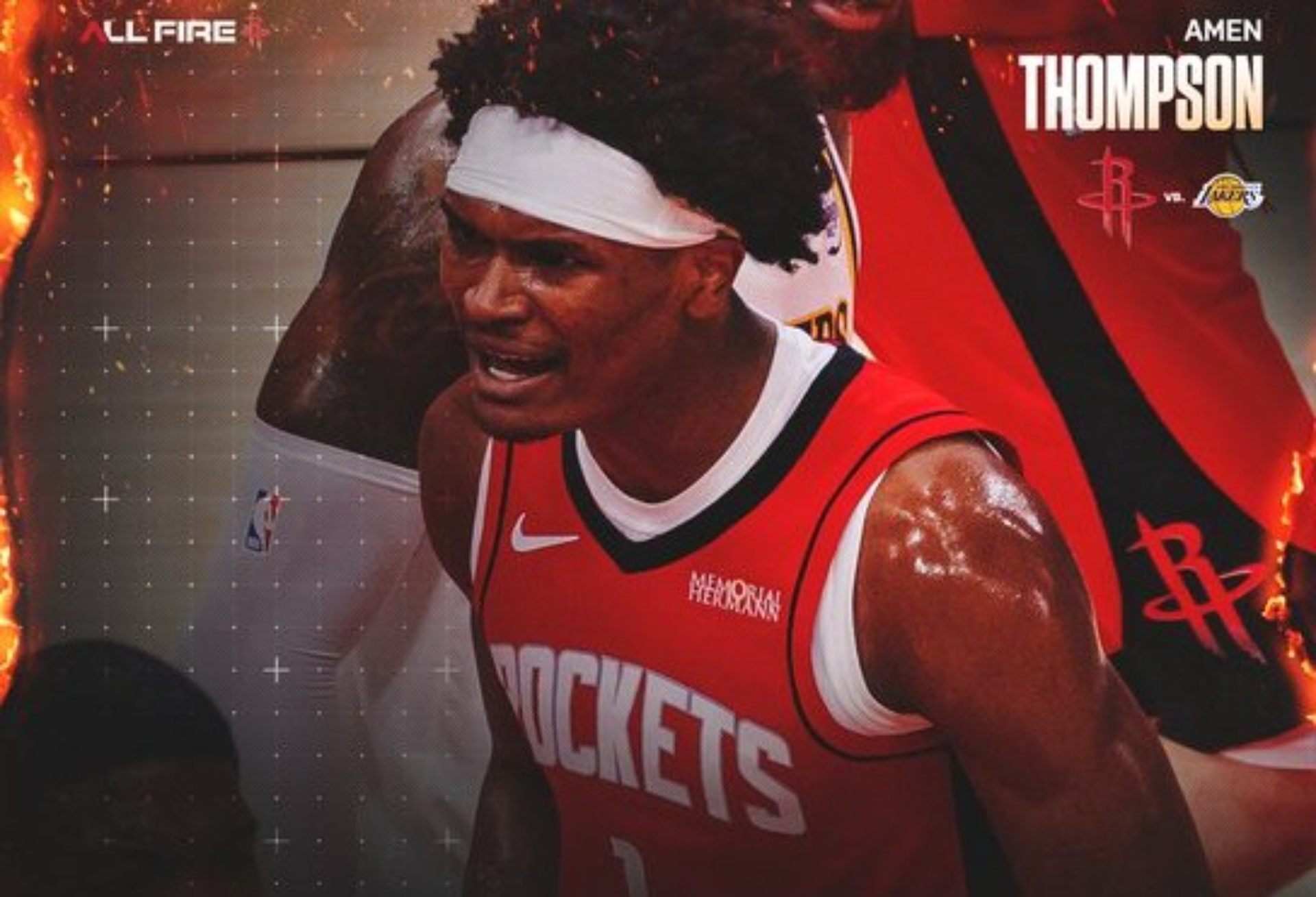 Amen Thompson in Rockets win