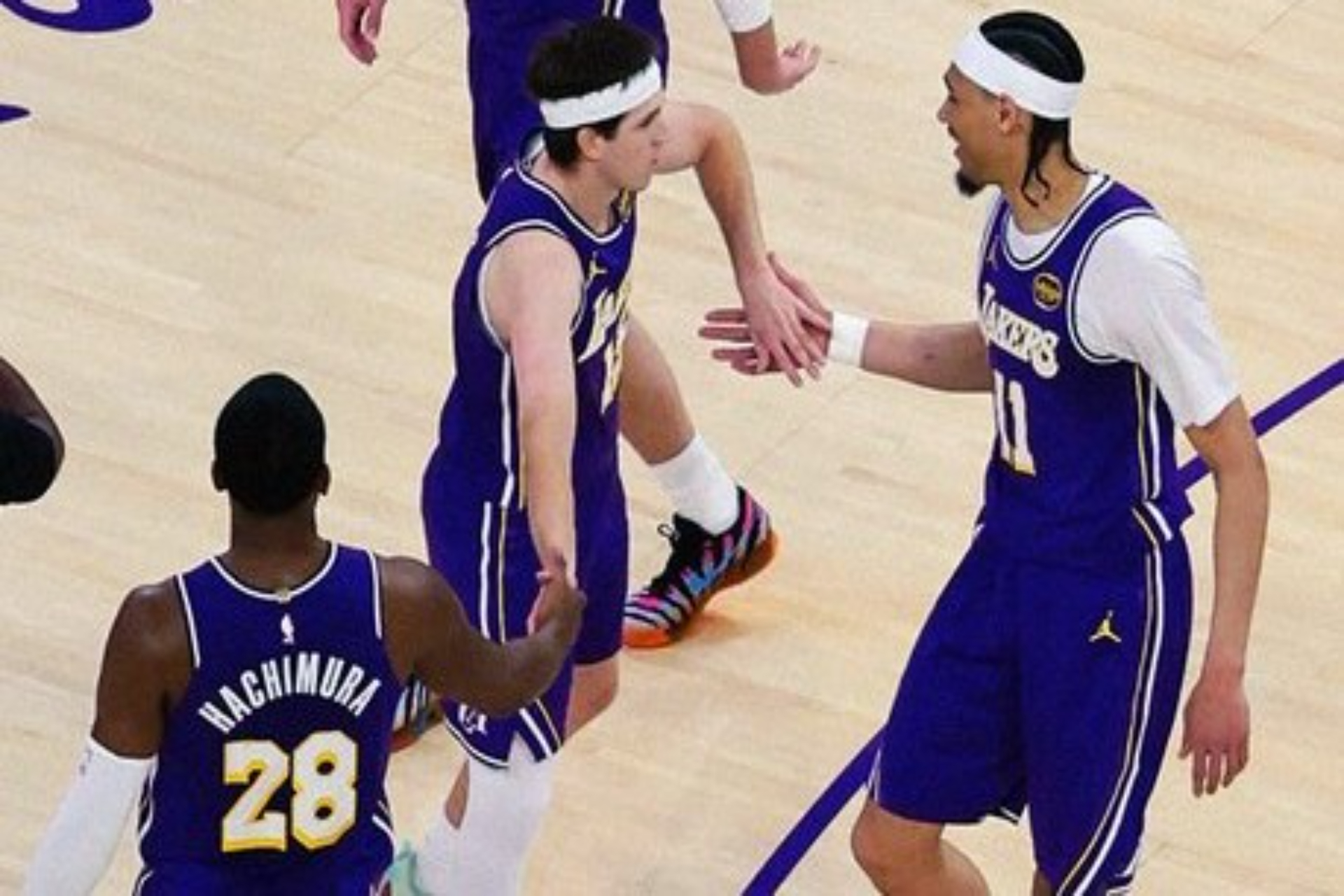Austin Reaves in Lakers Game 5 against the Rockets 