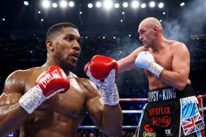 Tyson Fury in anticipation to battle Anthony Joshua