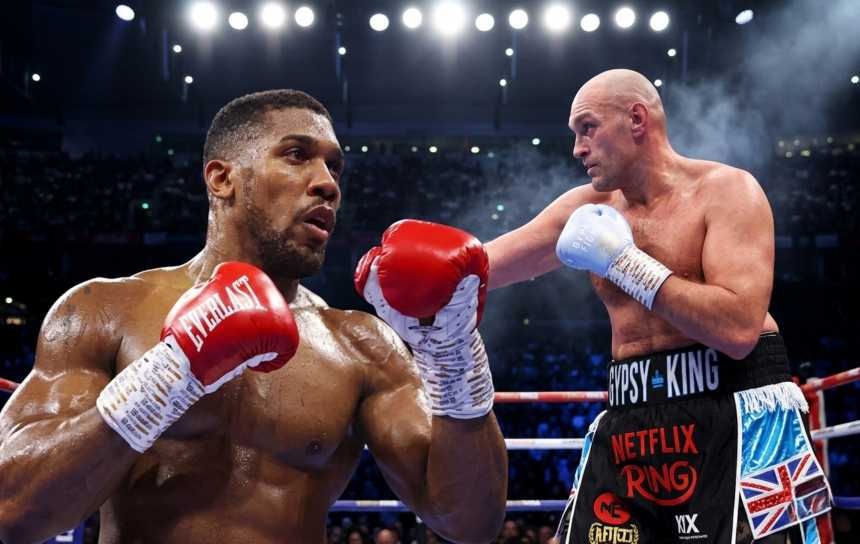 Tyson Fury in anticipation to battle Anthony Joshua