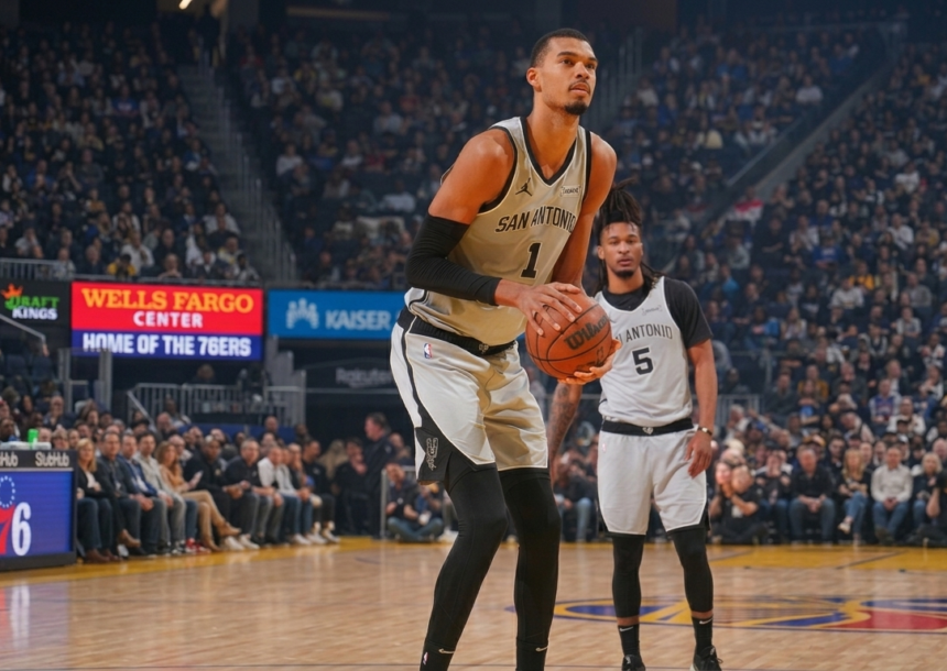 Wembanyama and Stephon Castle in Spurs win