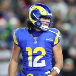 Puka Nacua for the Los Angeles Rams