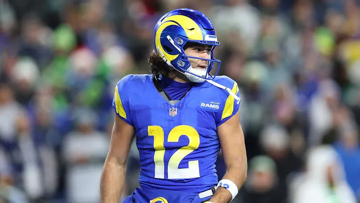 Puka Nacua for the Los Angeles Rams