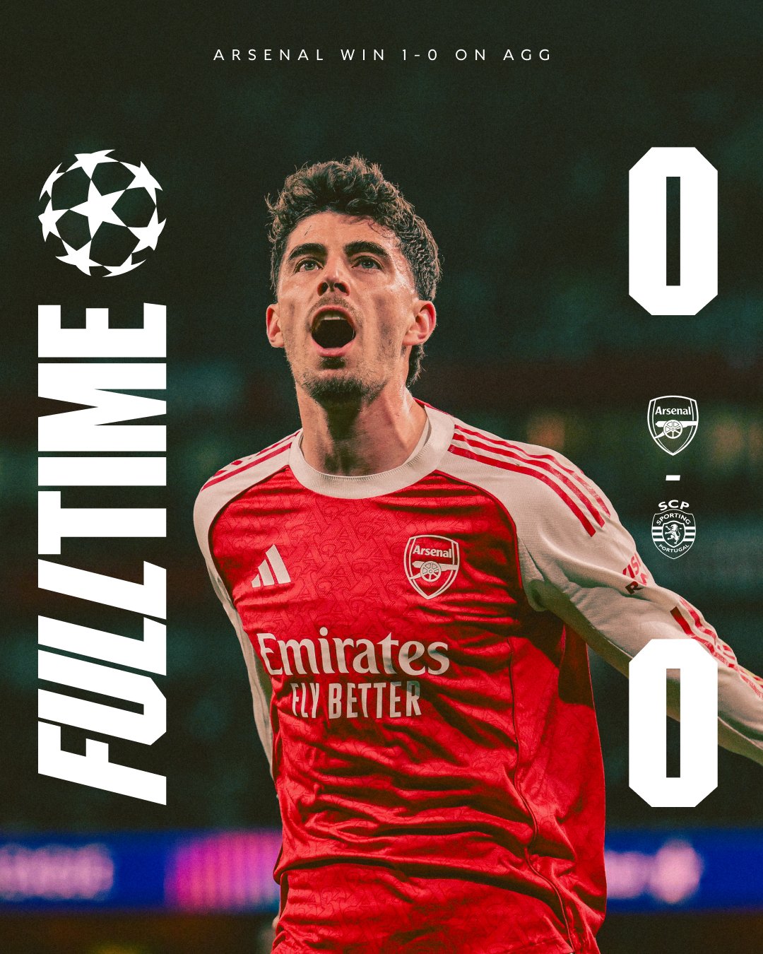 Arsenal vs Lisbon second leg design 