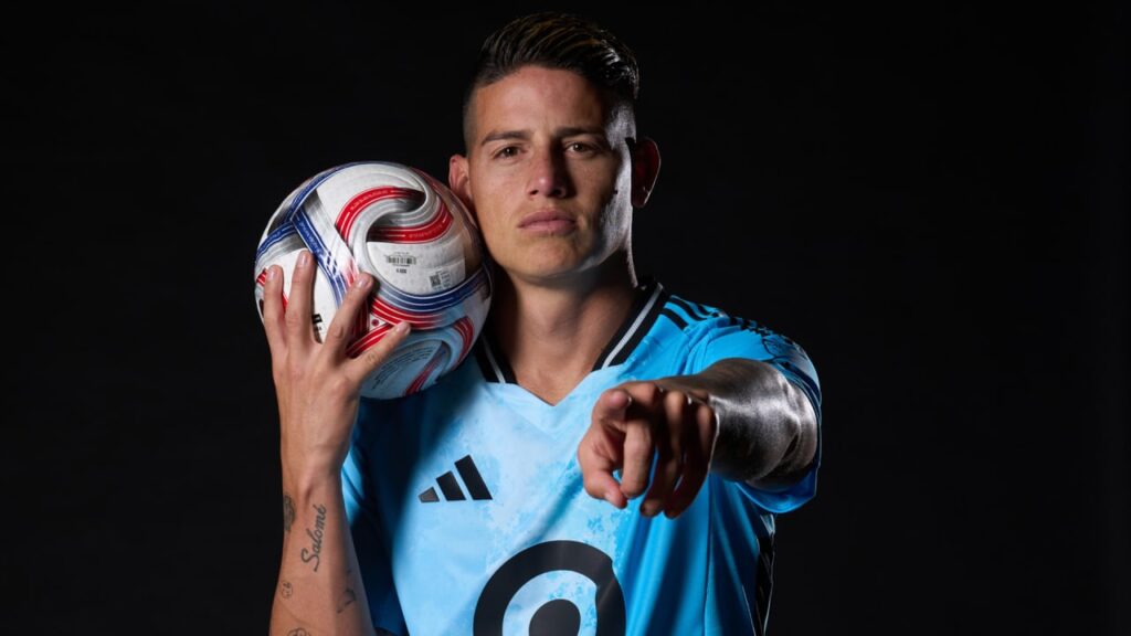 The unveiling of James Rodriguez at Minnesota United 