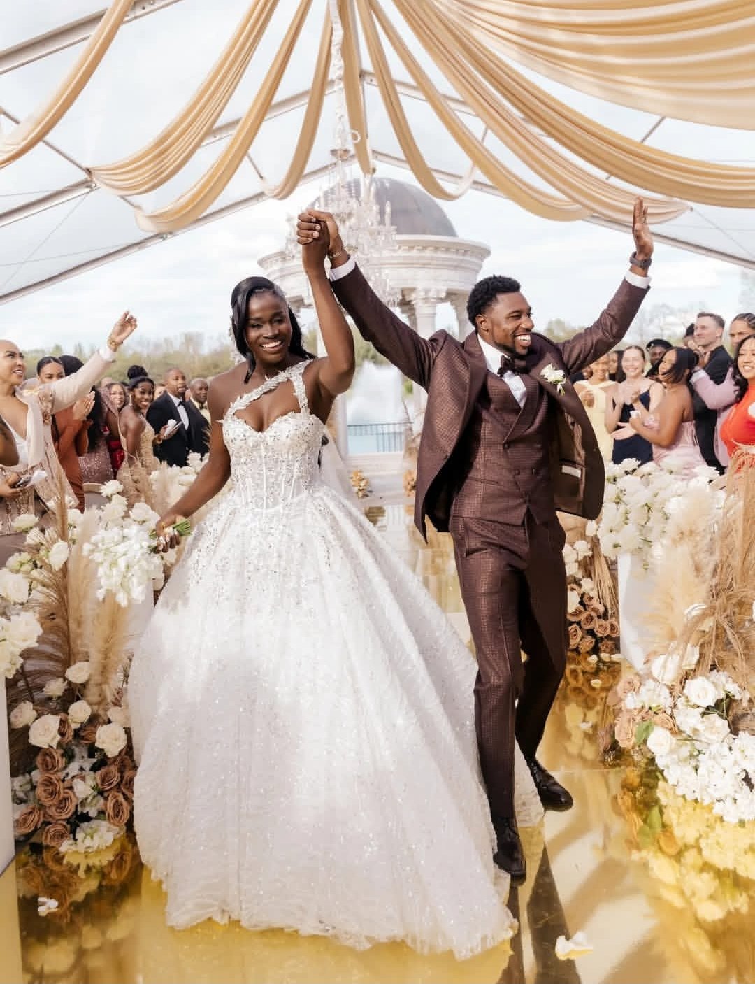 Noah Lyles and Junelle Bromfield wedding 