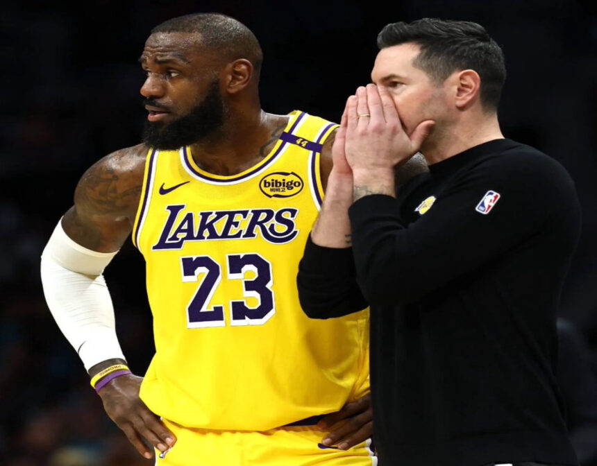 JJ Redick and LeBron James in anticipation for the NBA Playoffs