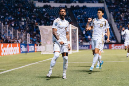 Denis Bouanga calmly slotting home a penalty to secure a 1-1 draw and send LAFC through.