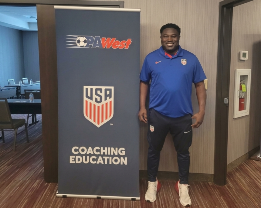 Nigeria’s coaching education gets a global lift as Dr. Terry Eguaoje earns a US Soccer Federation badge to teach the B-License course.