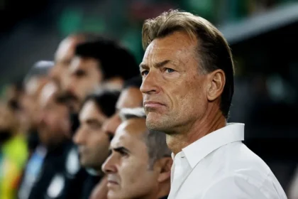 Saudi Arabia coach Herve Renard before the match.