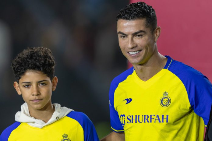 Cristiano Ronaldo and son