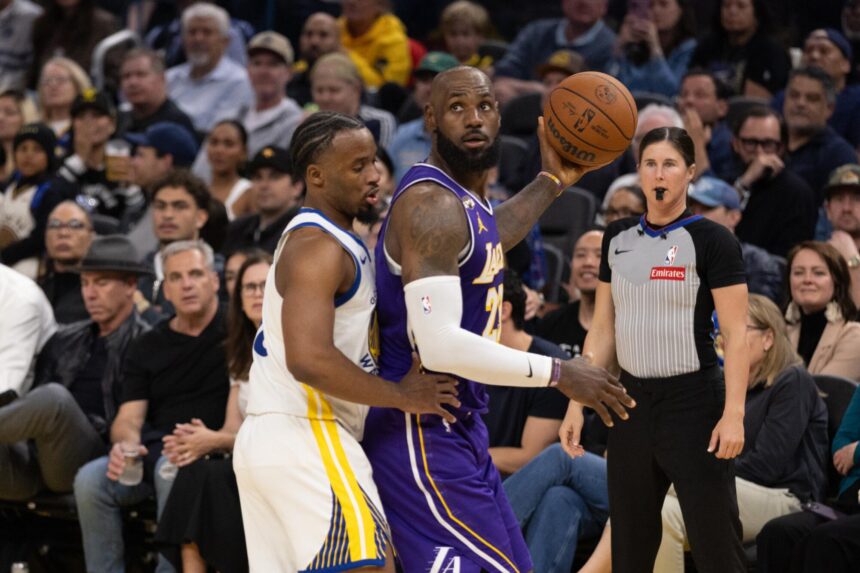 James against Lakers