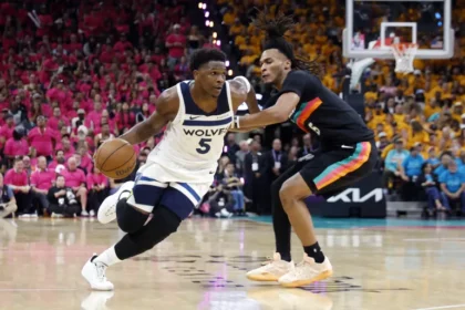 Anthony Edwards made a successful return from injury for the Minnesota Timberwolves against the San Antonio Spurs in Game One of the Second Round of the NBA Western Conference Playoffs