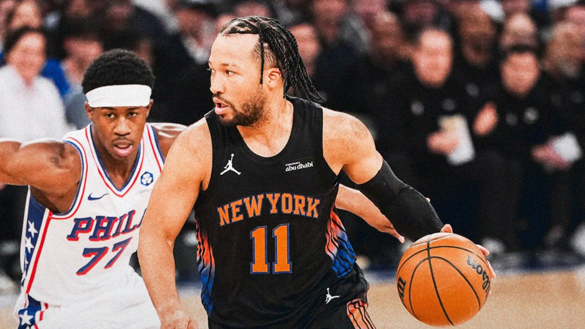 Jalen Brunson scored 26 points and helped New York seize control of a close game after a run of blowouts against 76ers 