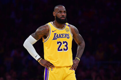 LeBron James during Game 5 of the Los Angeles Lakers' first round series against the Minnesota Timberwolves.