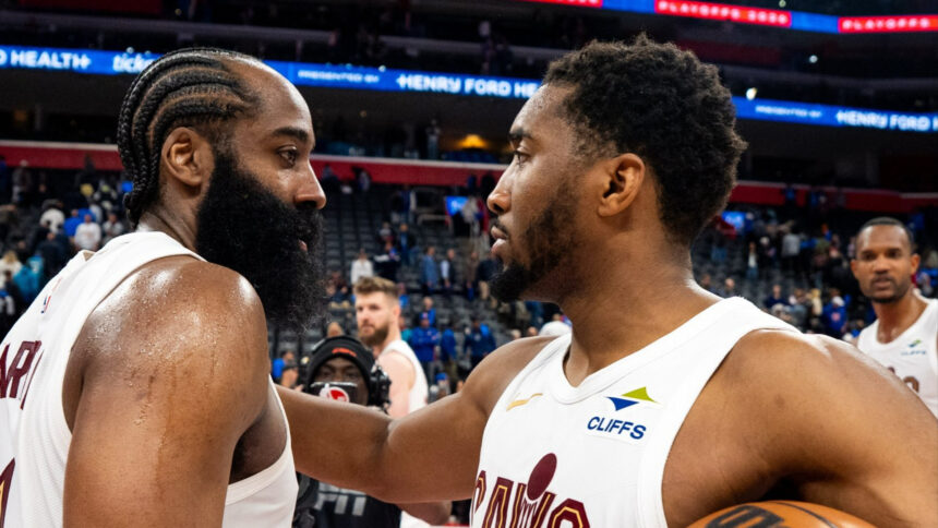 James Harden and Donovan Mitchell