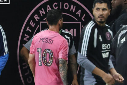 Messi left the pitch with an injury scare in Miami's 6-4 win over Philadelphia