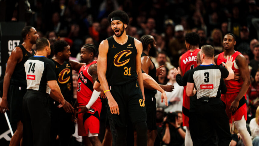 Jarrett Allen Heroic performance for the Cavaliers against Raptors in the Playoff Series