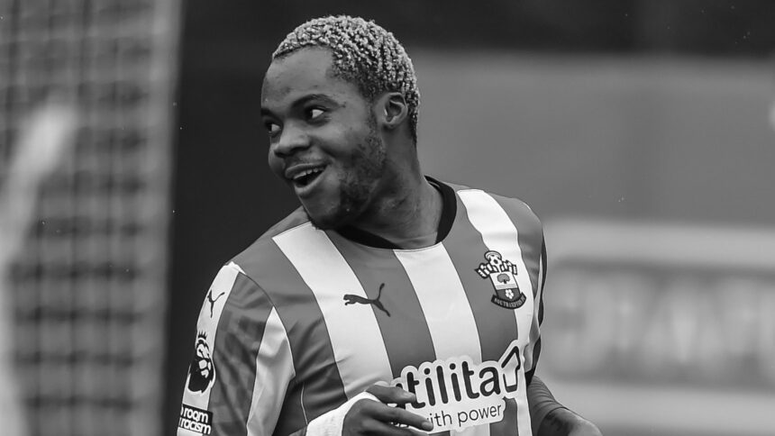Victor Udoh in the colors of Southampton