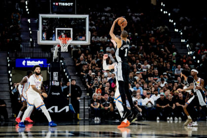 Wembanyama in action for Spurs in Game 6