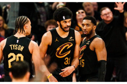 Jarrett Allen Heroic performance for the Cavaliers against Raptors in the Playoff Series.