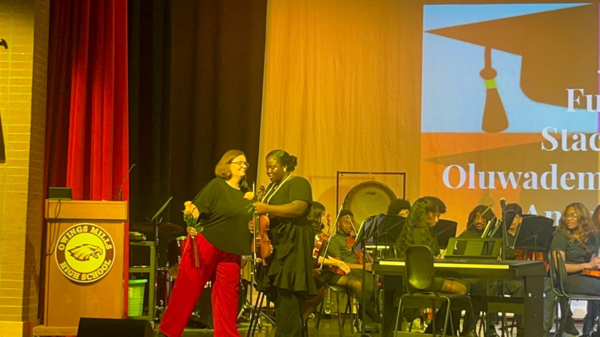 Owings Mills High School Orchestra Concert Turns Emotional as Teacher Honours 3 Seniors