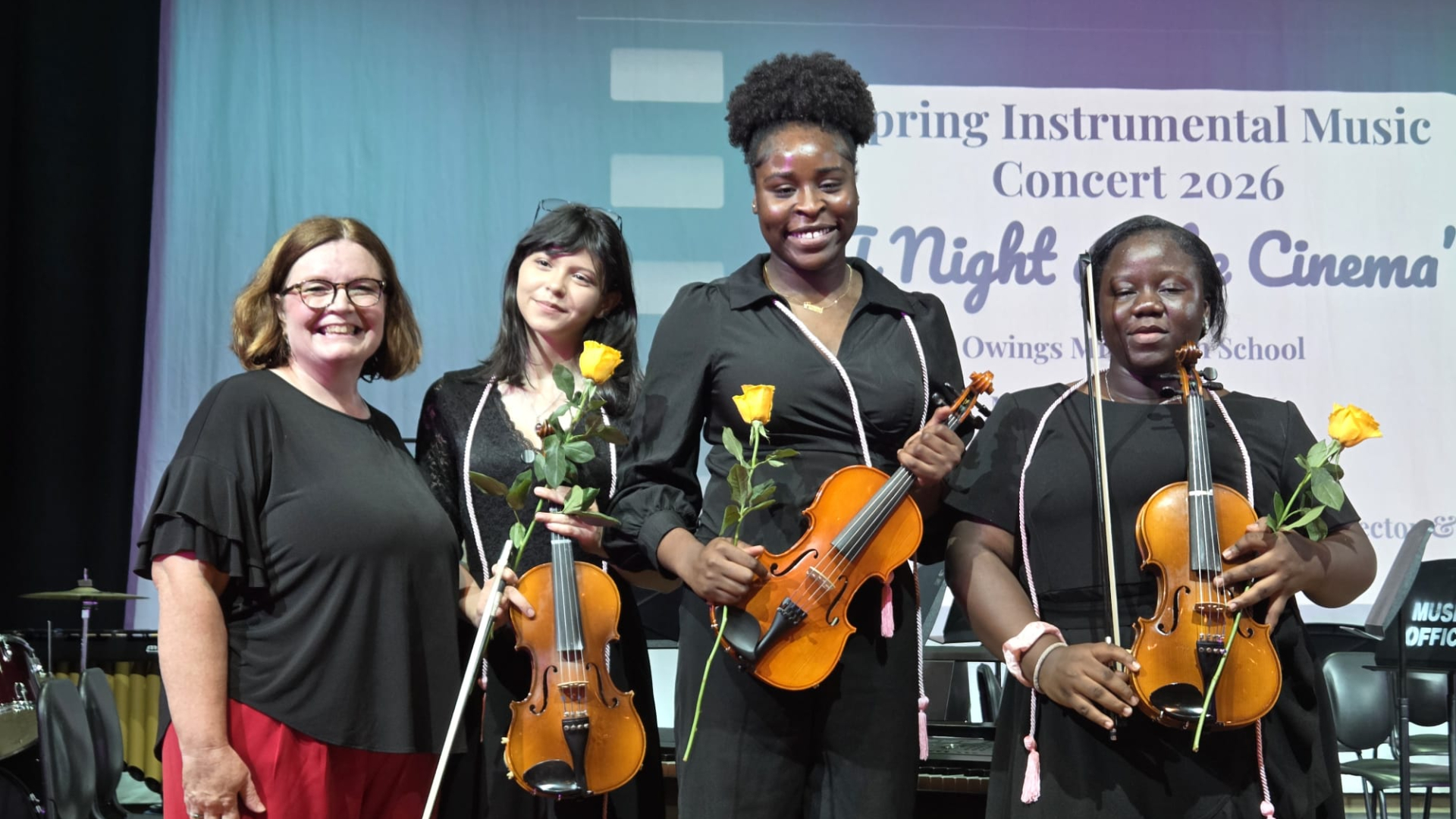 Owings Mills High School Orchestra Concert Turns Emotional as Teacher Honours 3 Seniors