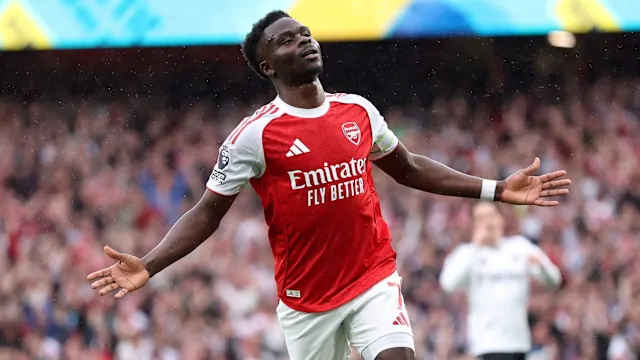 Bukayo Saka Arsenal Fulham GFX - GOAL