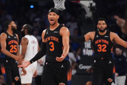 Josh Hart scored a playoff-high 26 points with seven assists, while Jalen Brunson added 19 points and 14 assists as the New York Knicks defeated the Cleveland Cavaliers 109-93 to take a 2-0 lead in the Eastern Conference Finals.