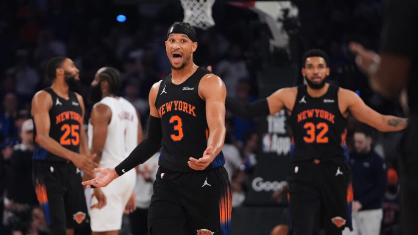 Josh Hart scored a playoff-high 26 points with seven assists, while Jalen Brunson added 19 points and 14 assists as the New York Knicks defeated the Cleveland Cavaliers 109-93 to take a 2-0 lead in the Eastern Conference Finals.