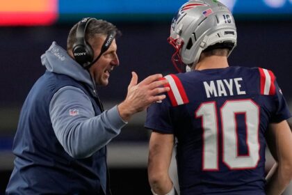 Patriots QB Maye backs Vrabel, not worried about distraction