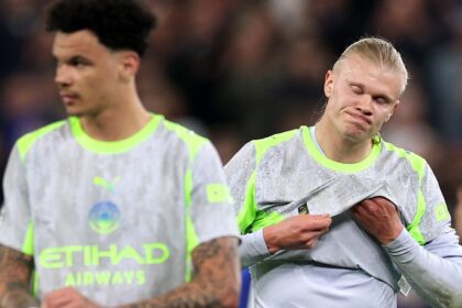 Haaland Dejected after Everton draw