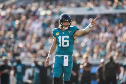 Trevor Lawrence in action for Jacksonville Jaguars