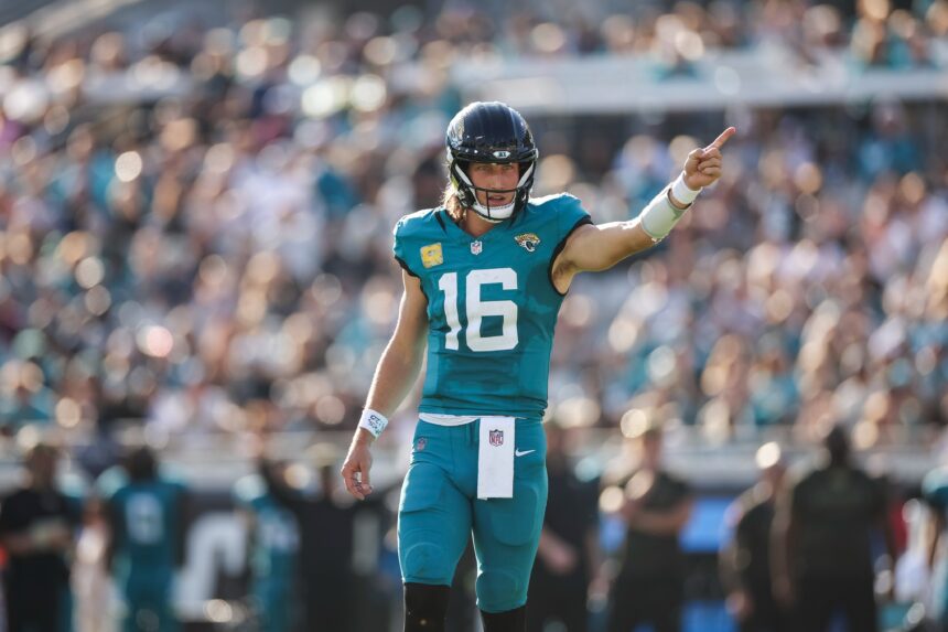 Trevor Lawrence in action for Jacksonville Jaguars