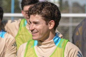 Julian Alvarez at Argentina camp