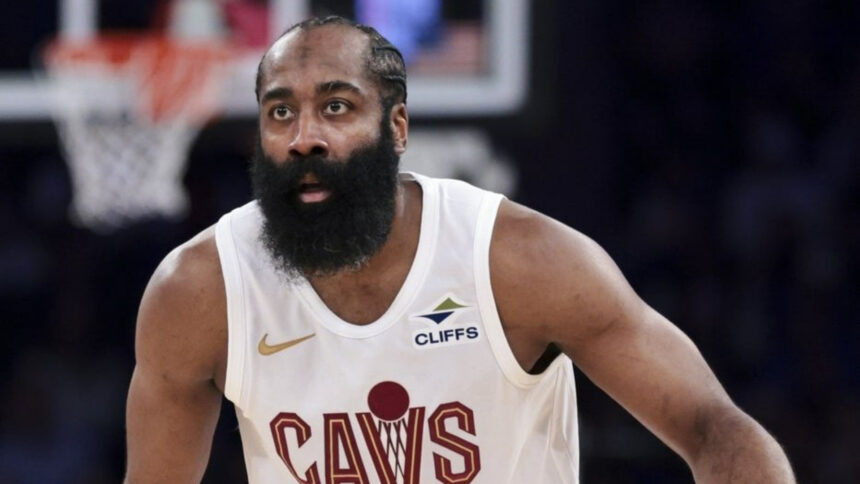 James Harden in Cavs colour