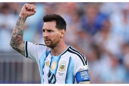 Lionel Messi Scores a hat trick against Algeria in their 2026 World Cup opener