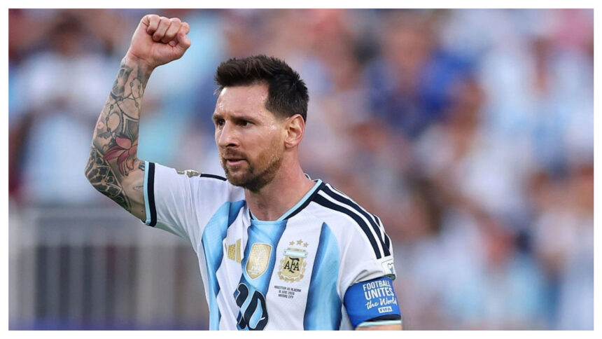 Lionel Messi Scores a hat trick against Algeria in their 2026 World Cup opener